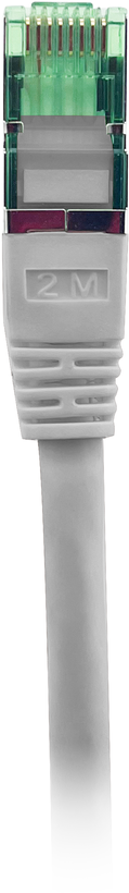 Câble patch GRS RJ45 S/FTP Cat6a 1m gris
