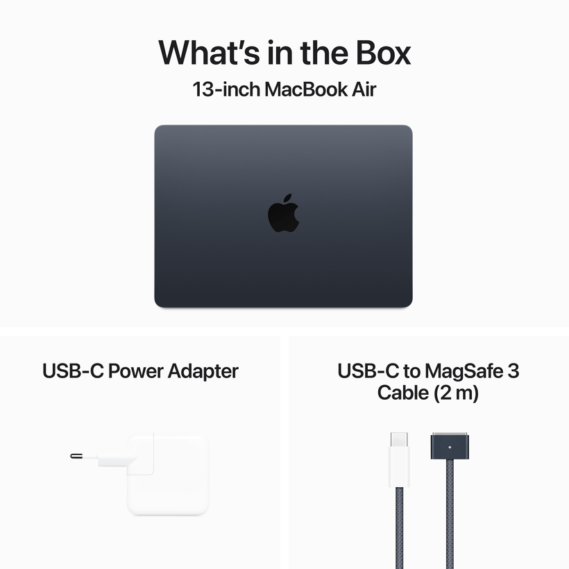 Apple MacBook Air 13 M3 24/512 Go minuit